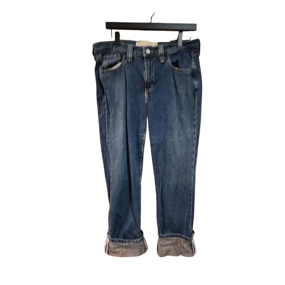 Levis Womens Nouveau Low Straight Cuffed Jeans Size 10 - Picture 1 of 4